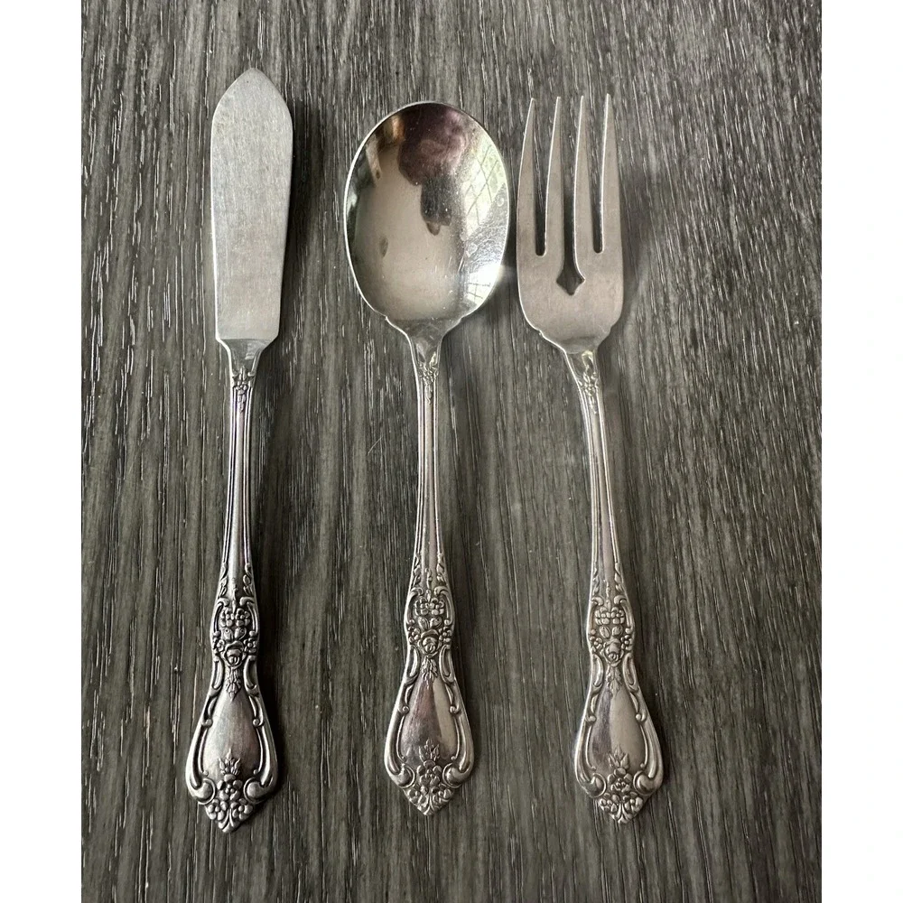 11 Oneida Distinction Deluxe Stainless HH Kennett Square Serving‎ Set Tea Spoons